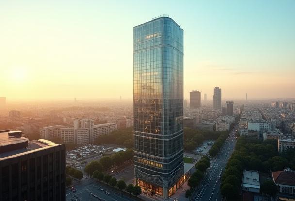 Vista panoramica di Milano con il quartier generale di ReteBase Solutions